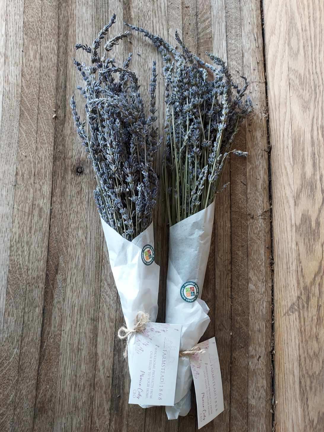 Dried Phenomenal English Lavender Bunches Farmstead 1868 LLC